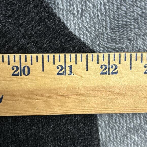 Vintage Benetton Sweater Vest Mens L Gray Lambswool Italy Grandma Heritage Ivy - Picture 8 of 11